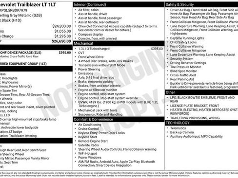 Used 2024 Chevrolet TrailBlazer LT w/ Driver Confidence Package FWD image 8