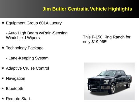 Used 2016 Ford F150 King Ranch w/ Equipment Group 601A Luxury AWD/4WD image 17
