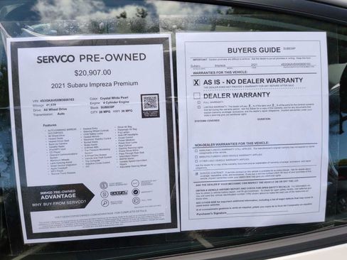 Used 2021 Subaru Impreza 2.0i Premium AWD/4WD image 27