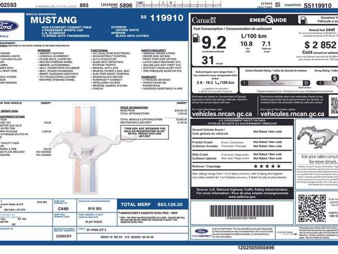 Used 2025 Ford Mustang Premium w/ Wheel & Stripe Package image 23