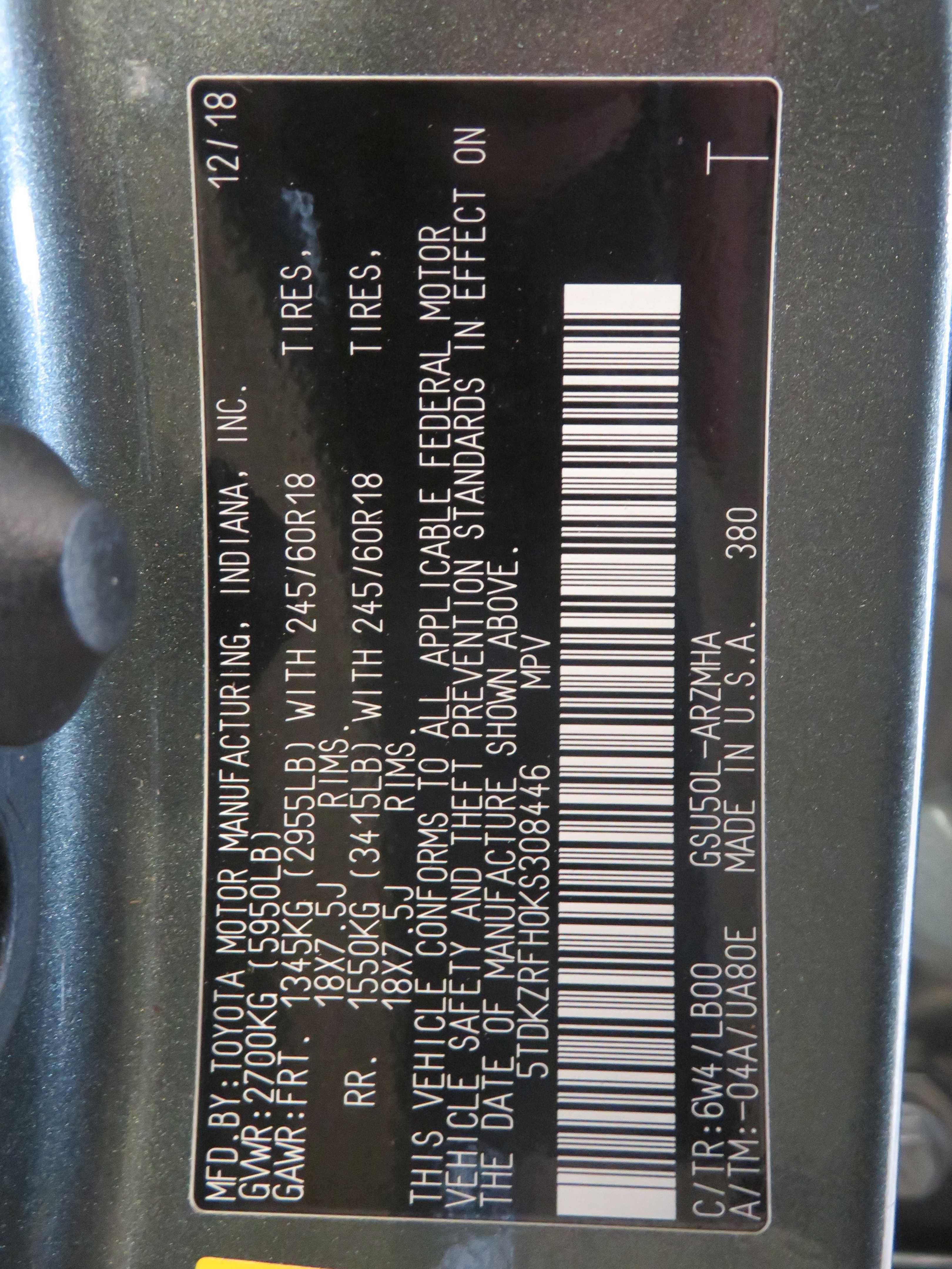 Used 2019 Toyota Highlander XLE FWD image 85