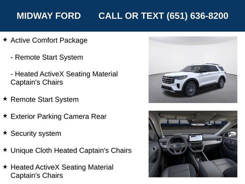 New 2026 Ford Explorer Active w/ Active Comfort Package AWD/4WD image 13