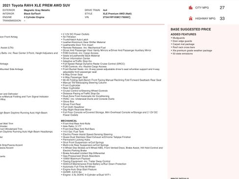 Used 2021 Toyota RAV4 XLE Premium image 5