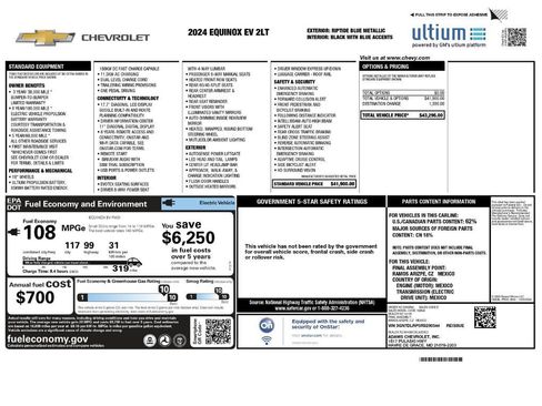 Used 2024 Chevrolet Equinox EV LT FWD image 2