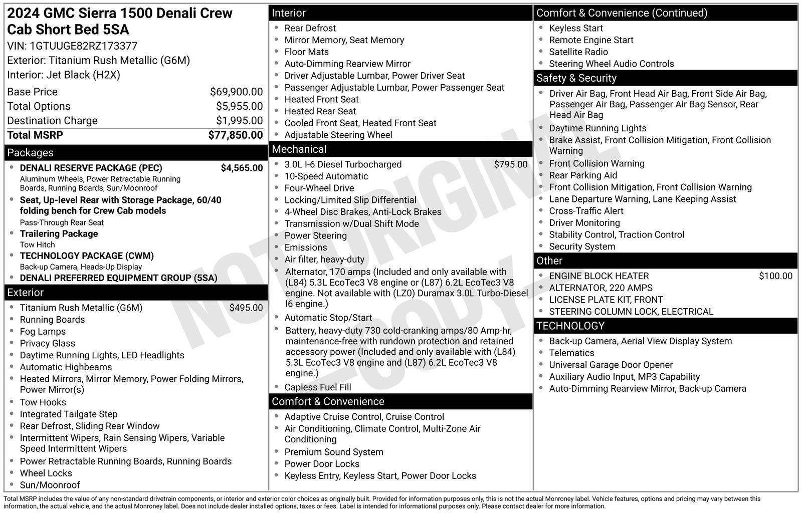 Used 2024 GMC Sierra 1500 Denali w/ Denali Reserve Package AWD/4WD image 39