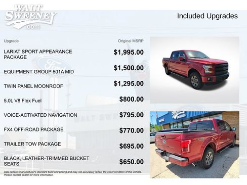 Used 2015 Ford F150 Lariat AWD/4WD image 11