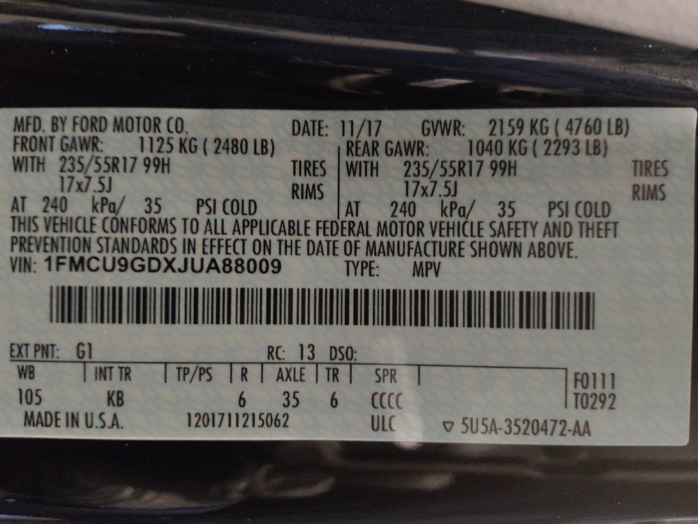 Used 2018 Ford Escape SE w/ Ford Safe & Smart Package AWD/4WD image 33