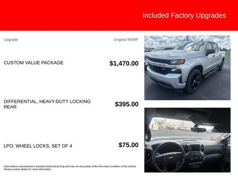 Used 2020 Chevrolet Silverado 1500 Custom w/ Custom Value Package RWD image 5