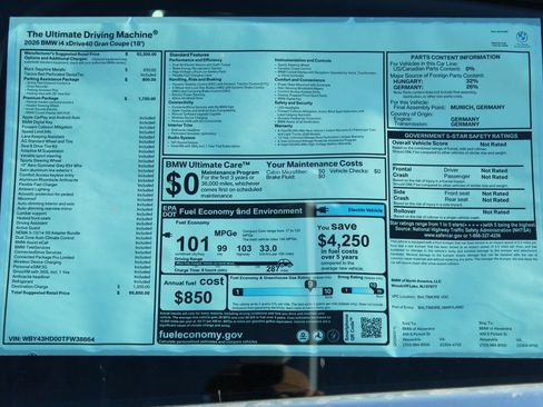 New 2026 BMW i4 xDrive40i w/ Premium Package AWD/4WD image 2