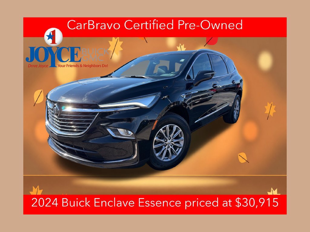 Certified 2024 Buick Enclave Essence w/ LPO, Cargo Package FWD 360° Tour