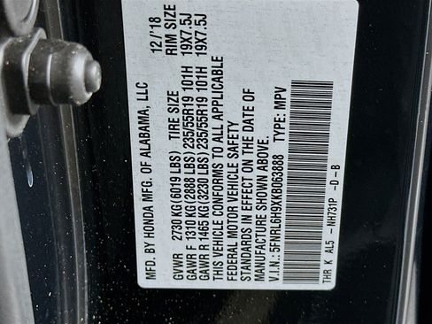 Used 2019 Honda Odyssey Elite image 12