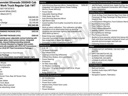 New 2025 Chevrolet Silverado 3500 W/T w/ WT Convenience Package AWD/4WD image 3