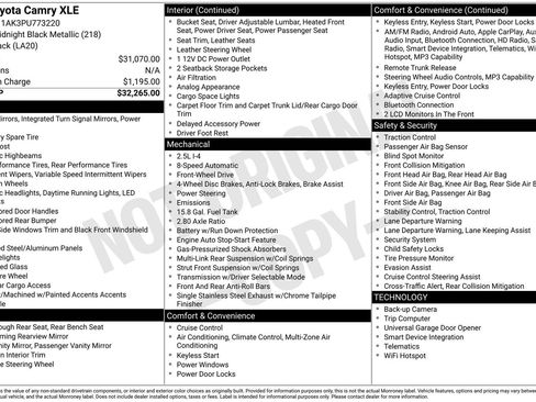 Used 2023 Toyota Camry XLE image 32