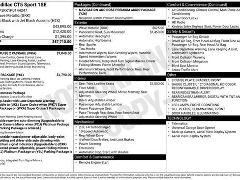 Used 2023 Cadillac CT5 Sport w/ Super Cruise 2 Package image 36