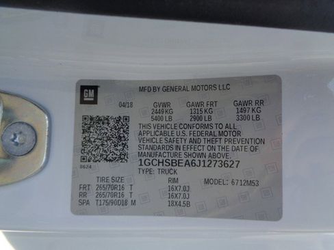 Used 2018 Chevrolet Colorado W/T w/ WT Convenience Package image 23