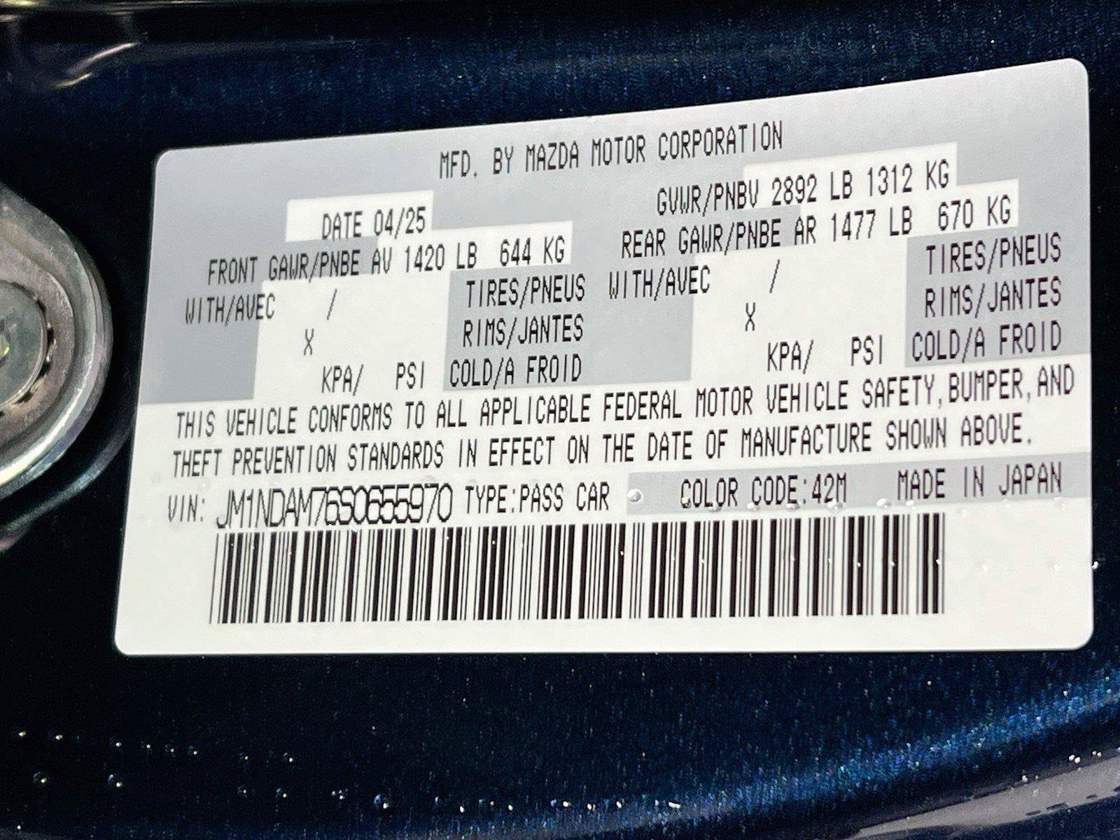 Used 2025 MAZDA MX-5 Miata RF Grand Touring w/ Appearance Package RWD image 27