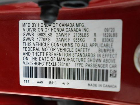 Used 2020 Honda Civic EX image 54