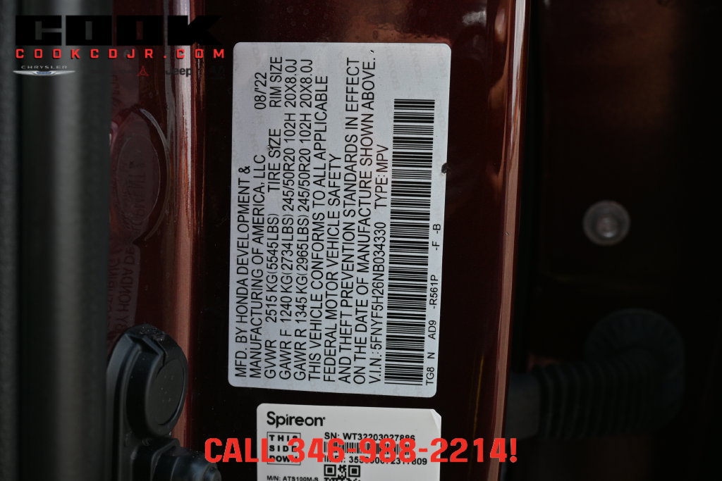 Used 2022 Honda Pilot Special Edition image 30