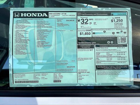 New 2025 Honda Accord SE image 21