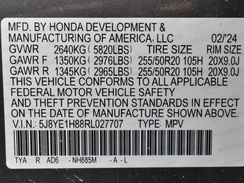 Used 2024 Acura MDX SH-AWD w/ Advance Package image 2