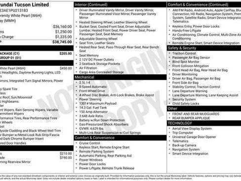 Used 2023 Hyundai Tucson Limited w/ Cargo Package FWD image 33