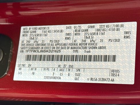 Used 2025 Ford F150 XLT w/ Equipment Group 302A MID AWD/4WD image 36