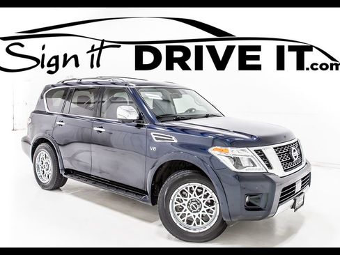 Used 2019 Nissan Armada Platinum w/ Captain's Chairs Package RWD image 1