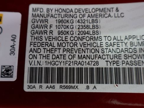 Certified 2024 Honda Accord LX image 31