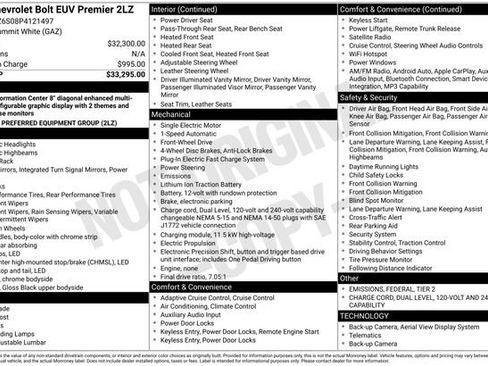 Used 2023 Chevrolet Bolt EUV Premier FWD image 9