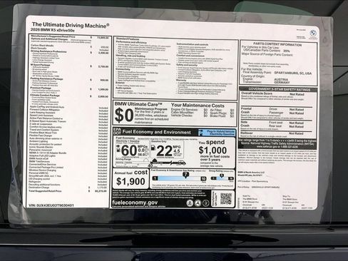 New 2026 BMW X5 xDrive50e w/ M Sport Package image 12