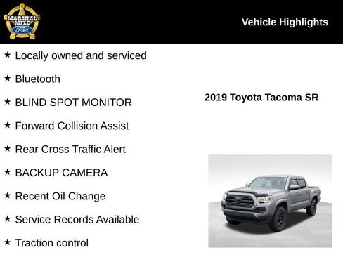 Used 2019 Toyota Tacoma SR w/ SR Convenience Package image 2