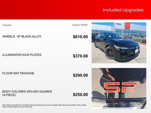New 2026 Nissan Sentra SR w/ Floor Mat Package FWD image 3
