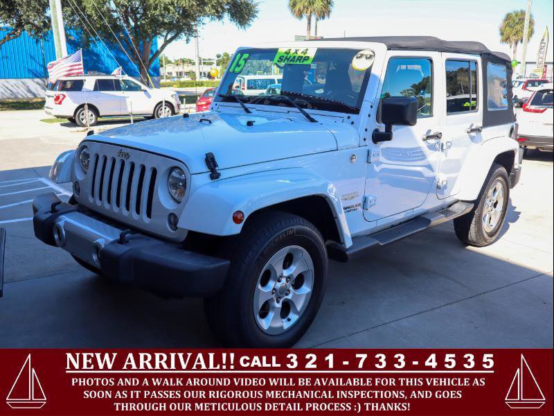 Used 2015 Jeep Wrangler Unlimited Sahara w/ Connectivity Group AWD/4WD image 1