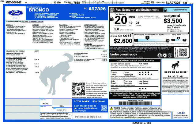 Used 2025 Ford Bronco Outer Banks w/ Black Appearance Package AWD/4WD image 12