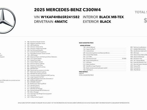 Used 2025 Mercedes-Benz C 300 4MATIC Sedan image 23