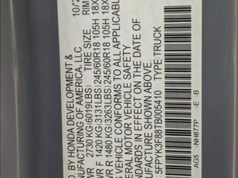 New 2026 Honda Ridgeline Black Edition image 18