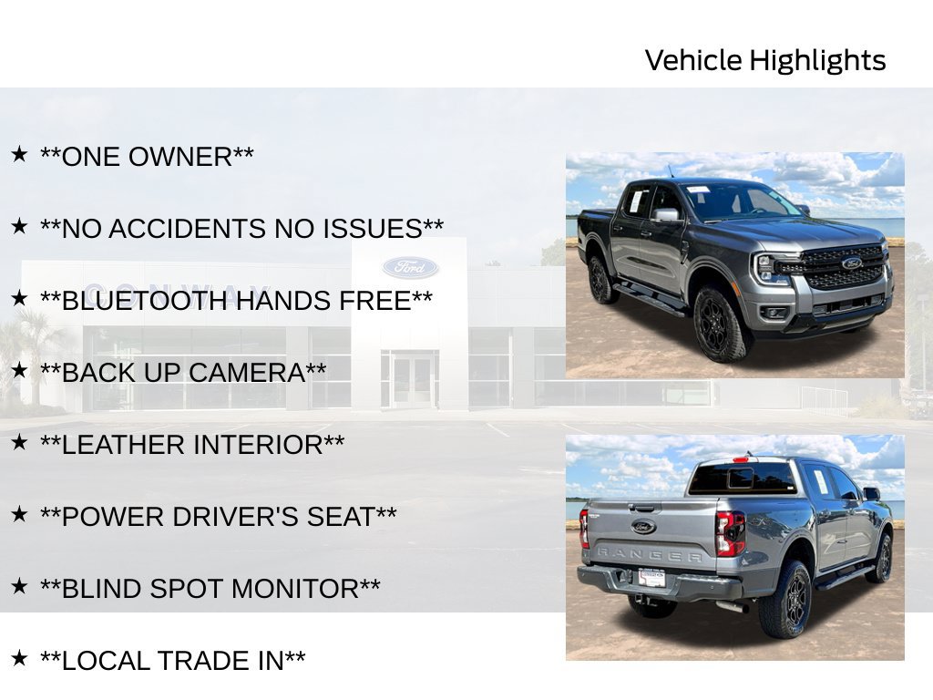 Used 2025 Ford Ranger Lariat w/ Black Appearance Package AWD/4WD image 6