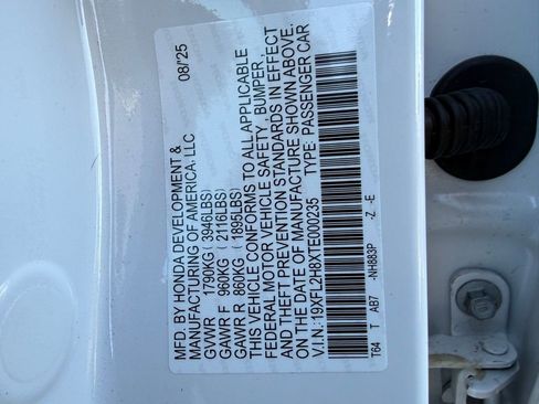 Certified 2026 Honda Civic Sport image 30