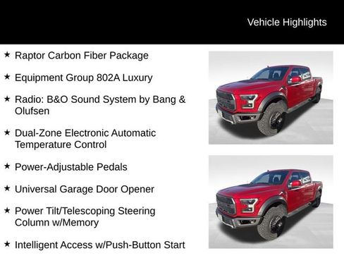 Used 2020 Ford F150 Raptor w/ Equipment Group 802A Luxury image 7