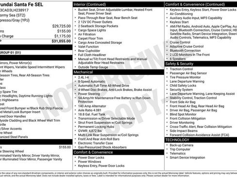 Used 2020 Hyundai Santa Fe SEL image 17