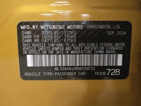 Used 2024 Mitsubishi Mirage ES FWD image 33