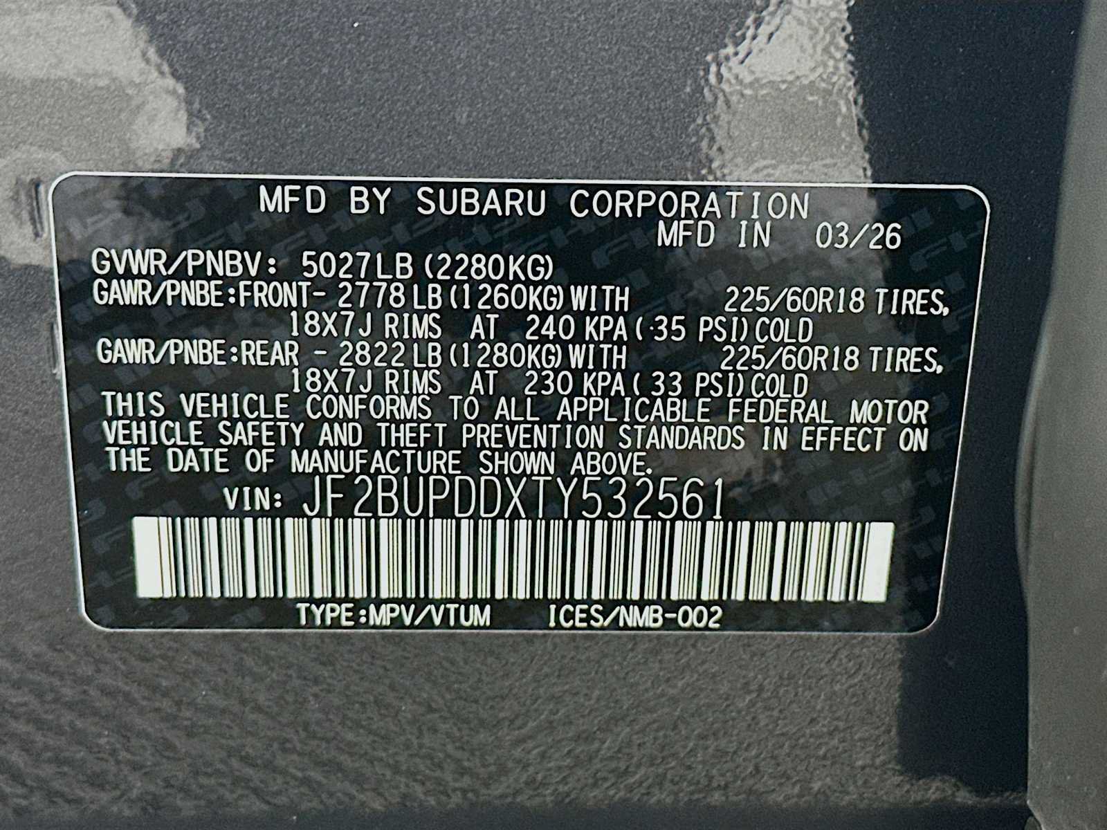 New 2026 Subaru Outback Limited w/ Premium/Limited Package 2 AWD/4WD image 31