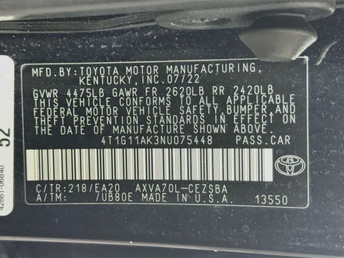 Used 2022 Toyota Camry SE FWD image 39