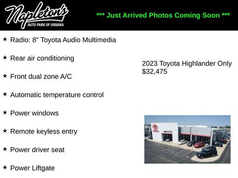 Used 2023 Toyota Highlander LE FWD image 1