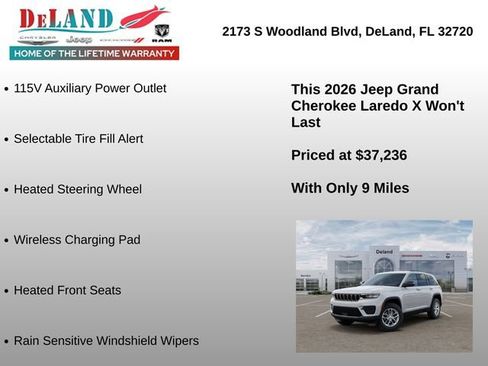 New 2026 Jeep Grand Cherokee Laredo X RWD image 18