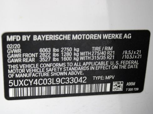 Used 2020 BMW X6 sDrive40i w/ Premium Package RWD image 83