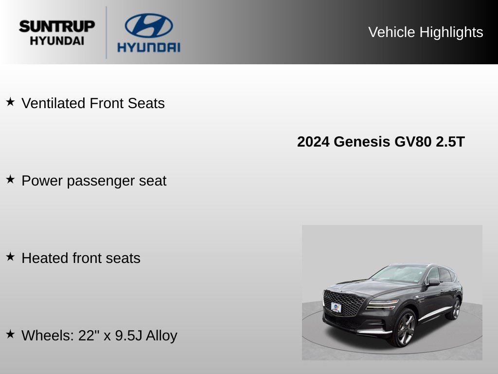 Used 2024 Genesis GV80 2.5T w/ Prestige Package AWD/4WD image 45