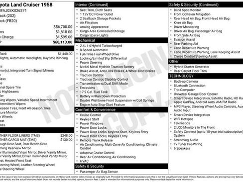 Used 2025 Toyota Land Cruiser 1958 AWD/4WD image 47