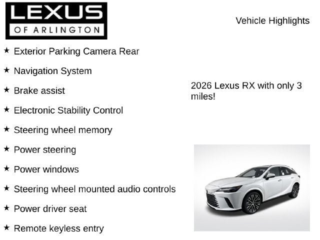 New 2026 Lexus RX 350 Premium Plus AWD/4WD image 7