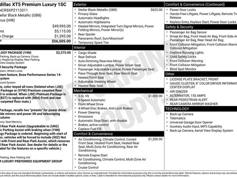 Used 2023 Cadillac XT5 Premium Luxury w/ Technology Package image 37